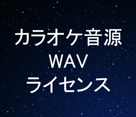 【EC限定1枠】カラオケ音源WAVライセンス
